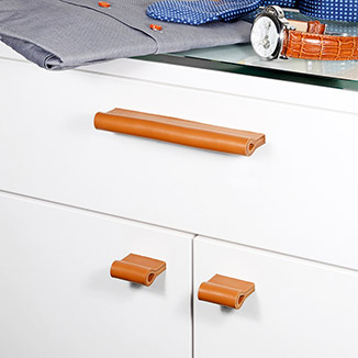 Möbelgriffe aus Leder handgefertigt von minimaro - luxury furniture handles