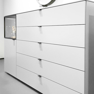 Möbelgriffe für Stirnkanten aus Leder von minimaro Möbelgriffe für Stirnkanten aus Leder von minimaro - luxury furniture handles