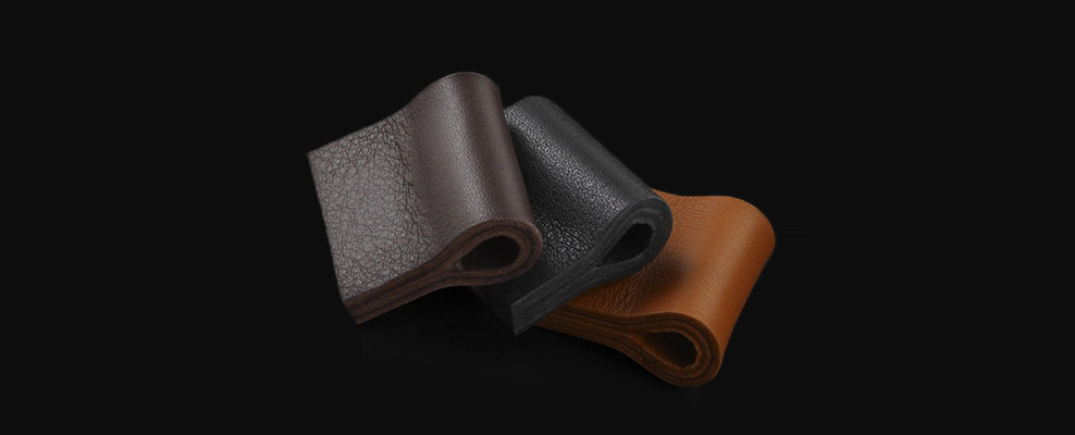 Schubladengriff MILANO-MINI aus Leder von minimaro in den Farben Schwarz, Braun und Orangebraun Schubladengriff MILANO-MINI aus Leder von minimaro