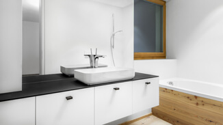 Möbelgriff aus Leder Bad Ledergriff für Badezimmermöbel