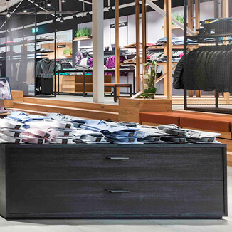 Möbelgriff aus Leder Anthrazit in 160mm Möbelgriff aus Leder Anthrazit in 160mm