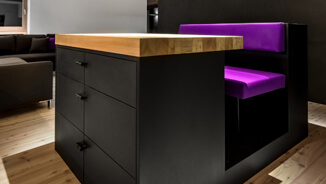 Möbelgriff Leder Möbelgriff aus Leder für Küchen