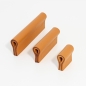 Preview: Schubladengriffe aus Leder in der Farbe Cognac Preview: Schubladengriffe aus Leder in der Farbe Cognac