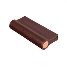 Cabinet handles made of leather and brass, copper or aluminium Cabinet handles made of leather and brass, copper or aluminium