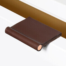 Leather edge pulls in 2 sizes and 31 colors - VERONA Leather edge pulls in 2 sizes and 31 colors - VERONA