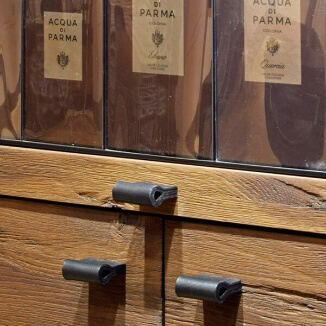 Leather Cabinet Pulls handcrafted from black leather by minimaro - luxury furniture handles Leather Cabinet Pulls handcrafted from black leather by minimaro - luxury furniture handles