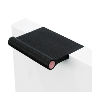 Edge Pulls made of black leather by minimaro - luxury furniture handles Edge Pulls made of black leather by minimaro - luxury furniture handles