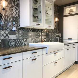 Kitchen cabinet handles made of leather and copper by minimaro Kitchen cabinet handles made of leather and copper by minimaro