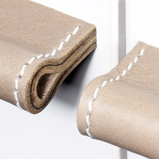 Leather Cabinet Pulls with hand-stitched decorative seams by minimaro luxury furniture handles Leather Cabinet Pulls with hand-stitched decorative seams by minimaro luxury furniture handles
