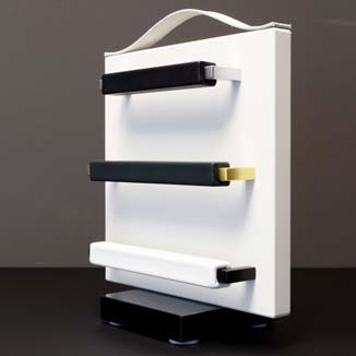 Leather drawer handles made of luxury leather from Italy by minimaro Leather cabinet pulls series CAPRI