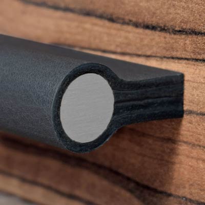 Möbelgriffe Aluminium Dekorstab Leather Cabinet handles with Aluminium Rod