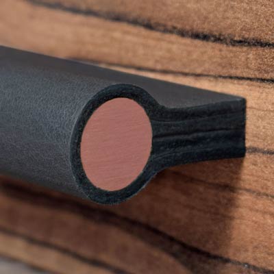 Möbelgriffe Kupfer Dekorstab Leather Cabinet Handle with Copper rod