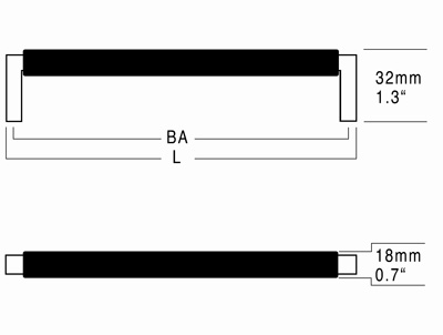 Leather Handle Pulls CAPRI - Sketch Leather Handle Pulls CAPRI - Sketch