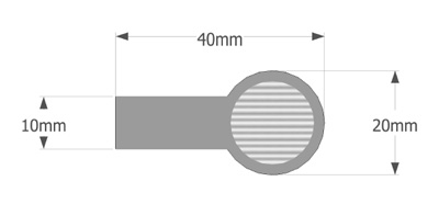 Möbelgriffe COMO-GRANDE - Abmessungen Möbelgriffe COMO-GRANDE - Abmessungen