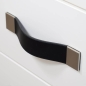 Mobile Preview: Cabinet hardware made of black leather by minimaro - luxury furniture handles