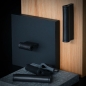 Mobile Preview: Cabinet pulls made of black leather MILANO-PRESTIGE