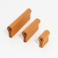 Mobile Preview: Leather drawer handles in the color cognac