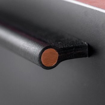 Design furniture handles COMO in black with copper