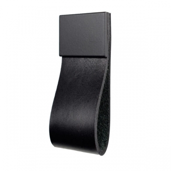 Leather loops black by minimaro - luxury furniture handles