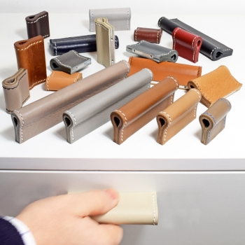 Cabinet Hardware made of luxury leather