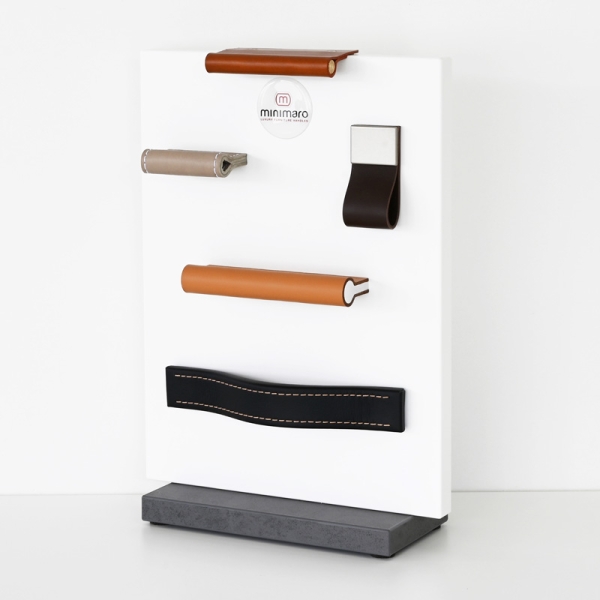 Sample display "MINI" with top sellers from minimaro - luxury furniture handles