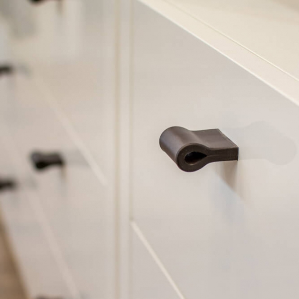 Cabinet pulls made of leather by minimaro - luxury furniture handles