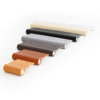 KENT leather edge pulls in different colors and sizes