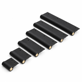 Edge Pulls KENT in leather color Black and brass