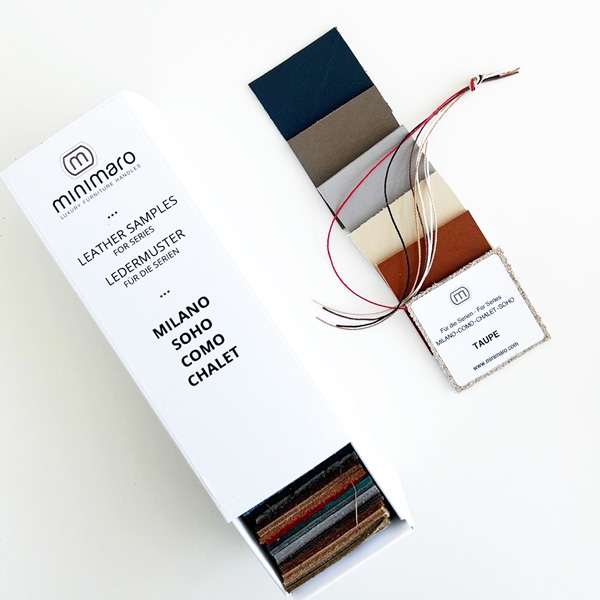 Ledermusterset für die Serien MILANO - COMO- CHALET - SOHO